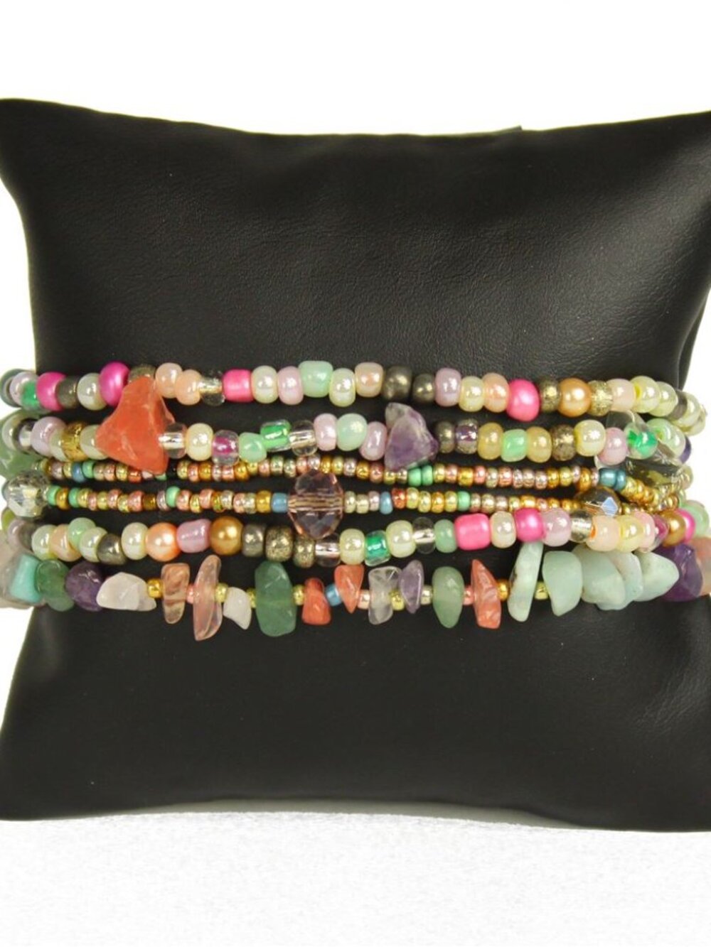 Czech Glass Bead METALLIC PASTELS Bracelet
